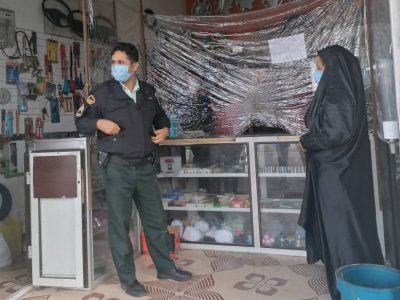 گزارش تصویری/ نظارت بر فعالیت صنوف و کسبه خاورانی جهت مقابله با کرونا